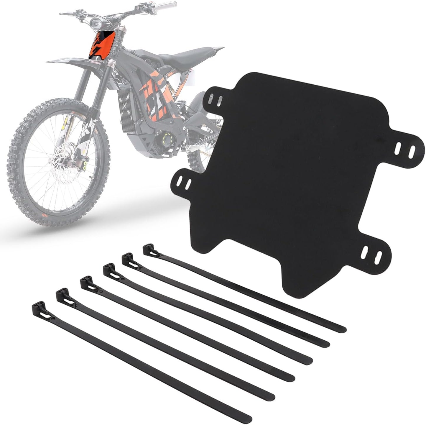 Motorcycle Number Plate Front License Plate for Surron Sur Ron LBX Talaria Sting MX3/R MX4 MX5 Talaria XXX Super73 MX350 MX650 E-Ride Pro SR S SS 2.0 3.0 X260 X160 Electric Dirt Bike