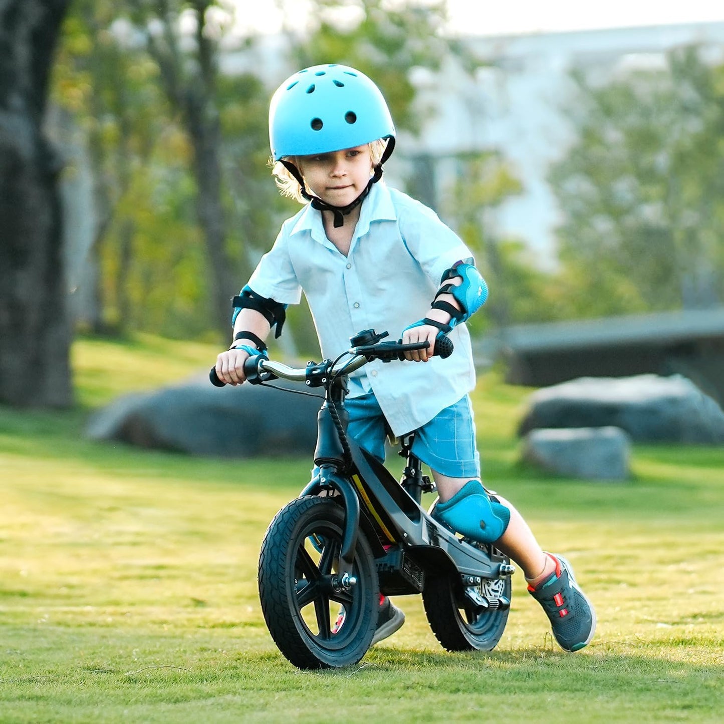 Electric Bike for Kids Ages 3-8,150W/250W Kids Electric Balance Bike with Adjustable Speeds and Seats, 12/14 Inch Tires