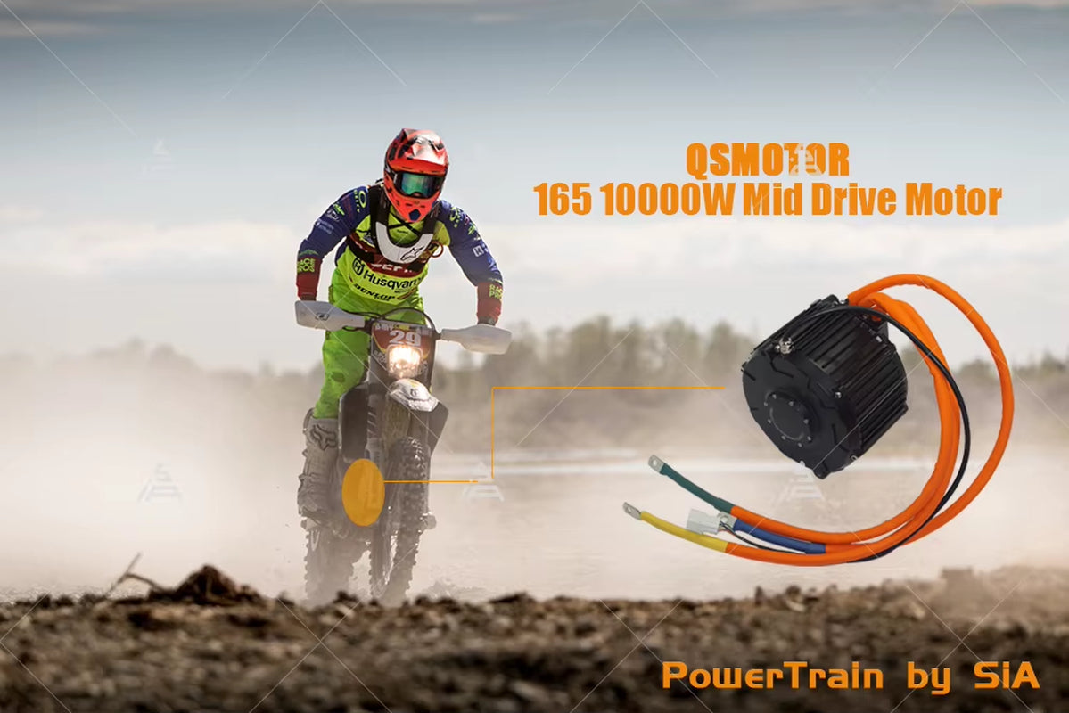 New Arrival High Power Electric Bicycle Mid Drive Motor 10Kw Qs165 50H Hall Version New Arrival Motorcycle Motor
