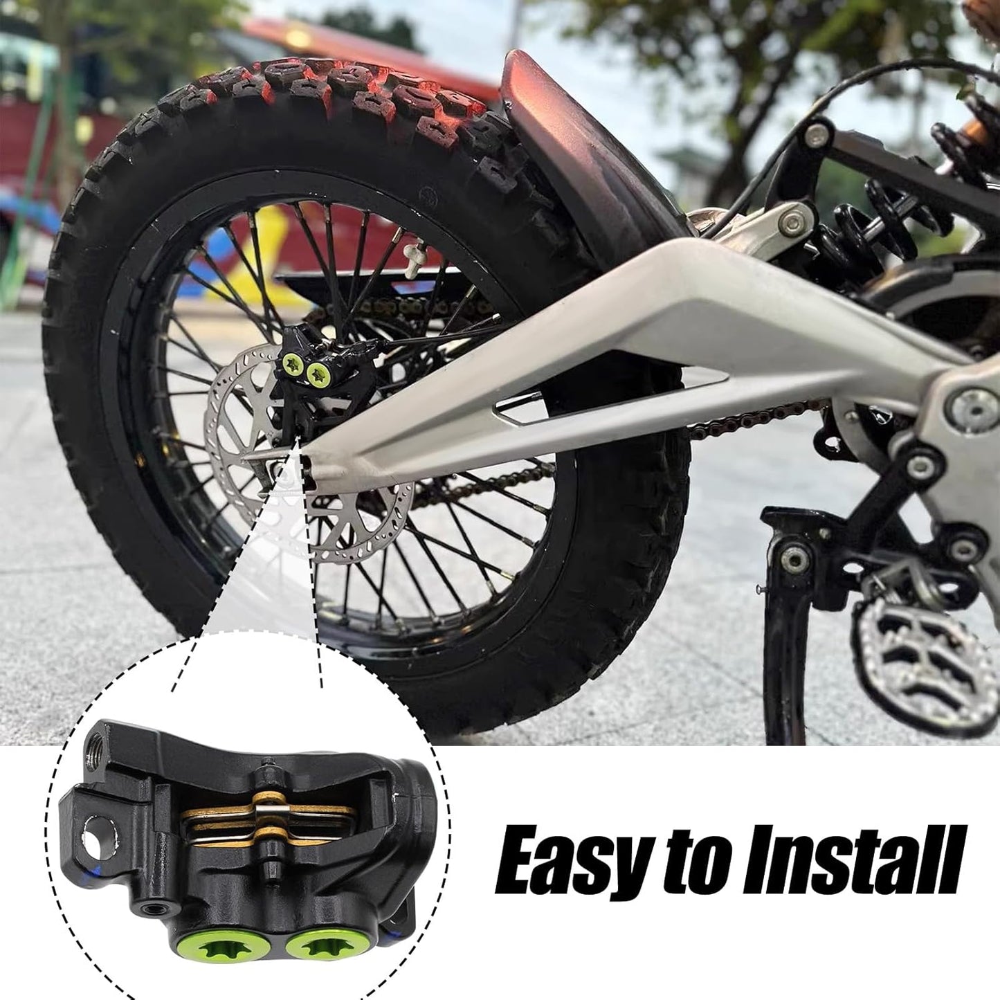 Front and Rear Disc Brake Pads for Surron Light Bee X/S, Segway X160 X260, Talaria Sting R MX3 MX4 Electric Dirt Bike Parts 3 Pack
