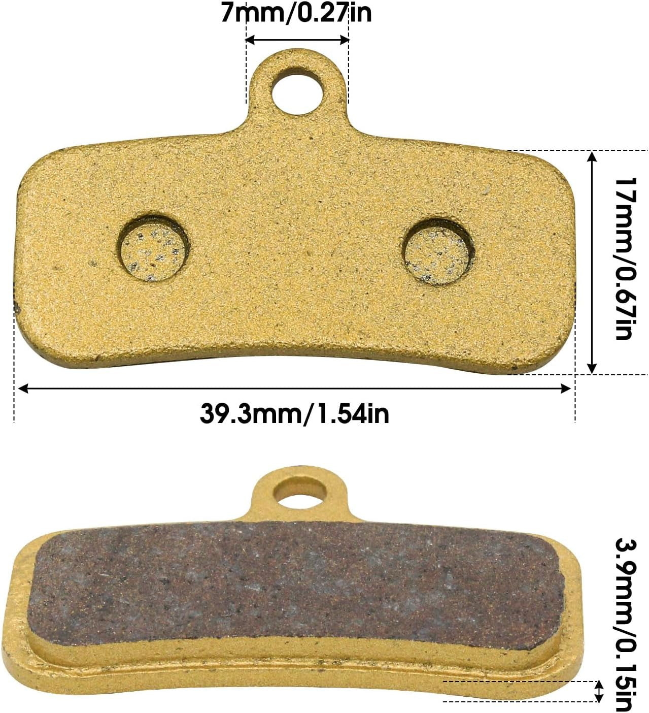 Front and Rear Disc Brake Pads for Surron Light Bee X/S, Segway X160 X260, Talaria Sting R MX3 MX4 Electric Dirt Bike Parts 3 Pack