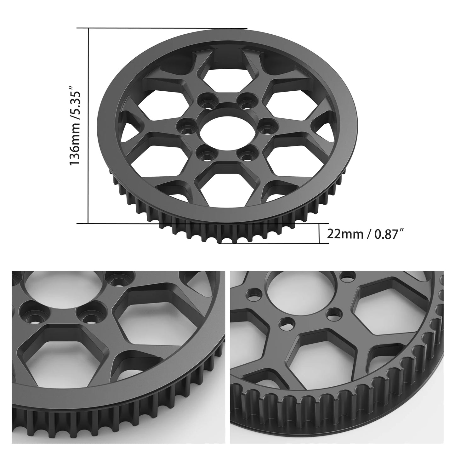 For Sur-Ron Surron Light Bee X S L1E Segway X160 X260 X 160 260 2024 2023 Motorcycle Secondary Pulley Electric Off-Road Bike
