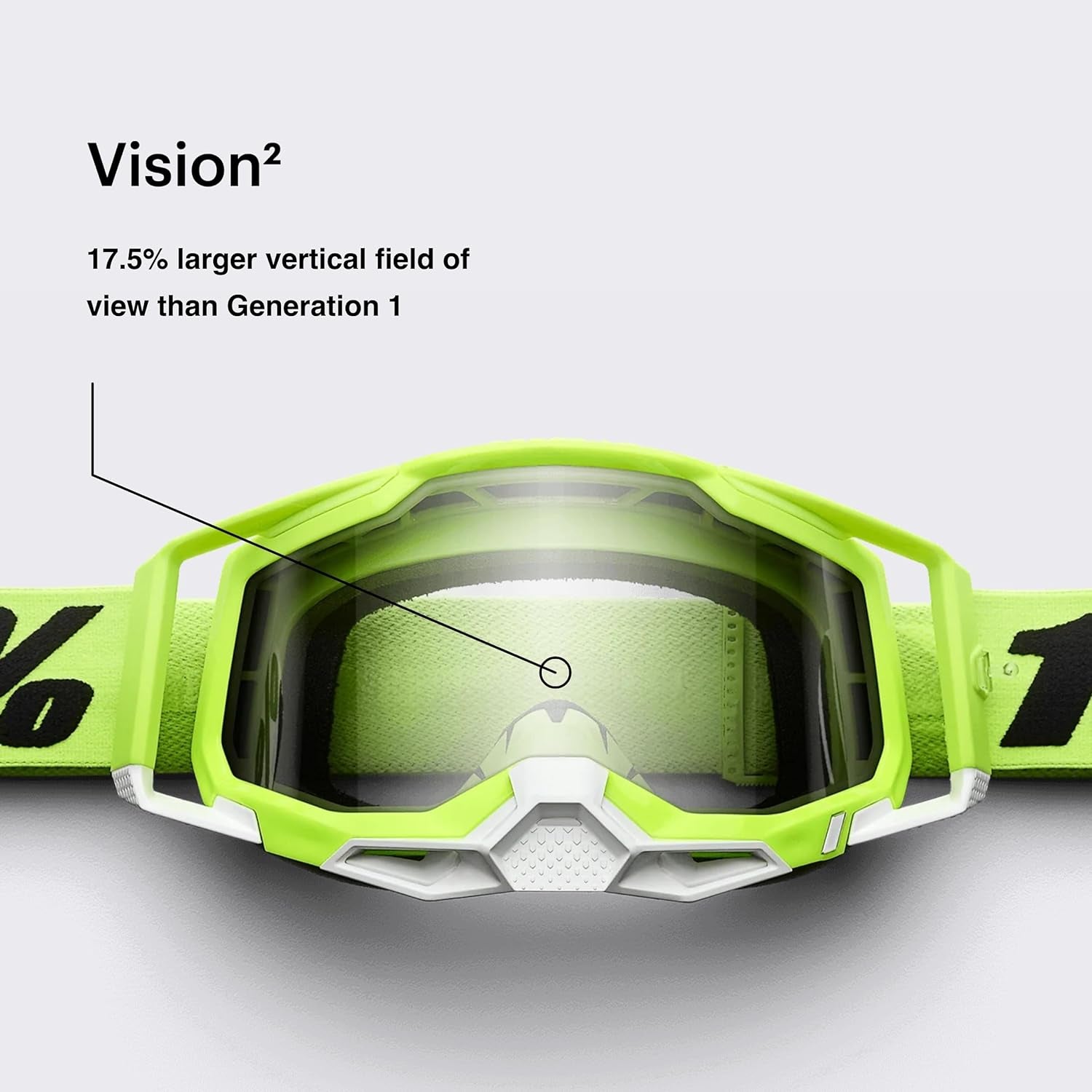 Accuri 2 Goggles - Eyewear for Motocross & Mountain Biking - Goggles for Dirt Bikes, Motorcycles & Bike Sports - Black, Mirror Silver Lens