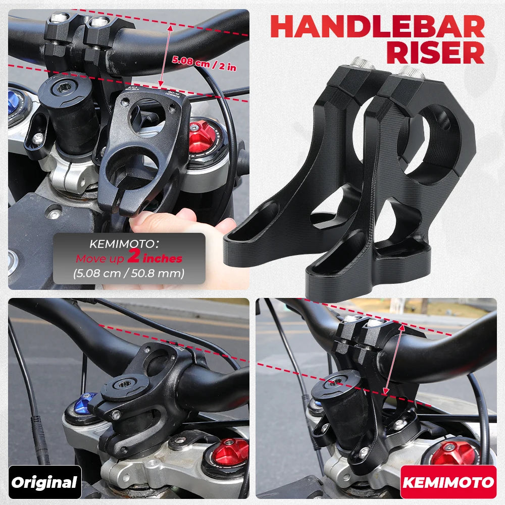 For Surron Light Bee X S Front Handlebar Bracket for Sur Ron Motorcycle Electric Motocross Steering Stem Modified Parts CNC