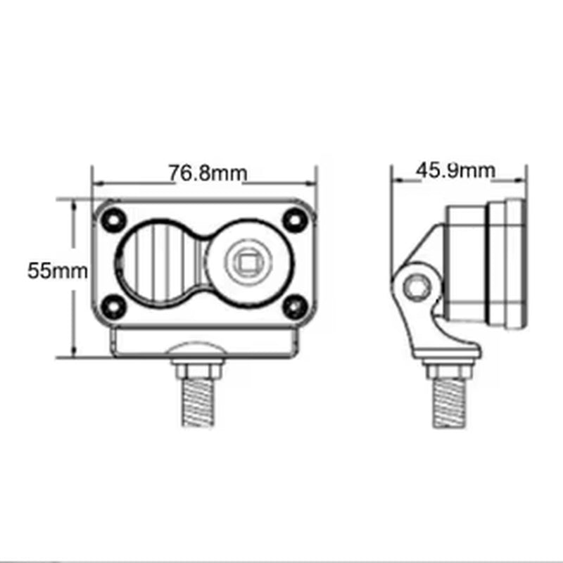 ZK30 for Sur Ron Surron Segway Talaria Headlight Switch White Spot Flood Led Pod Combo Kit Plug N Play Waterproof