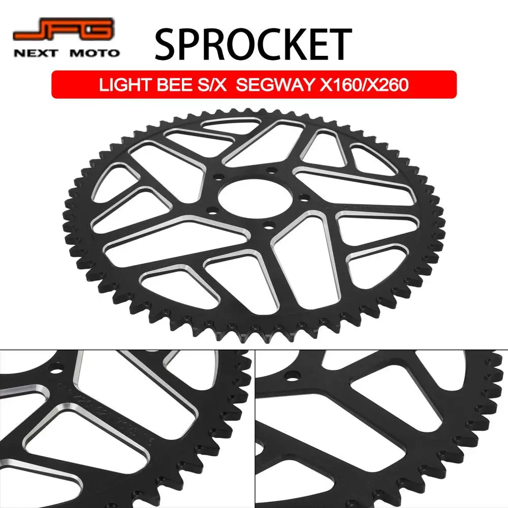 For Sur-Ron 58T 62T Sprocket 106 112 120 Chain Set Surron Light Bee S X Talaria Sting Electric Dirt Bike Motorcycle CNC Parts