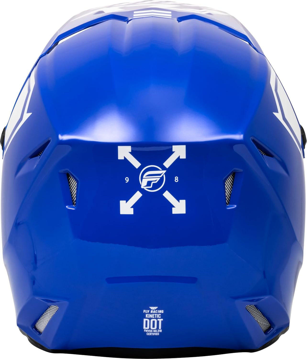 F73-8656L Kinetic Menace Helmet Blue/White Lg