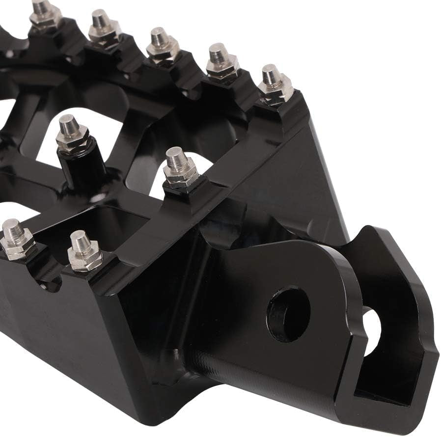 Dirt Bike Foot Pegs with Springs,7075 Aluminum CNC Footpegs Pedals Rests for Surron Light Bee X and S/E Ride Pro SS/CRF150F CRF230F 03-19/X160/X260-Black