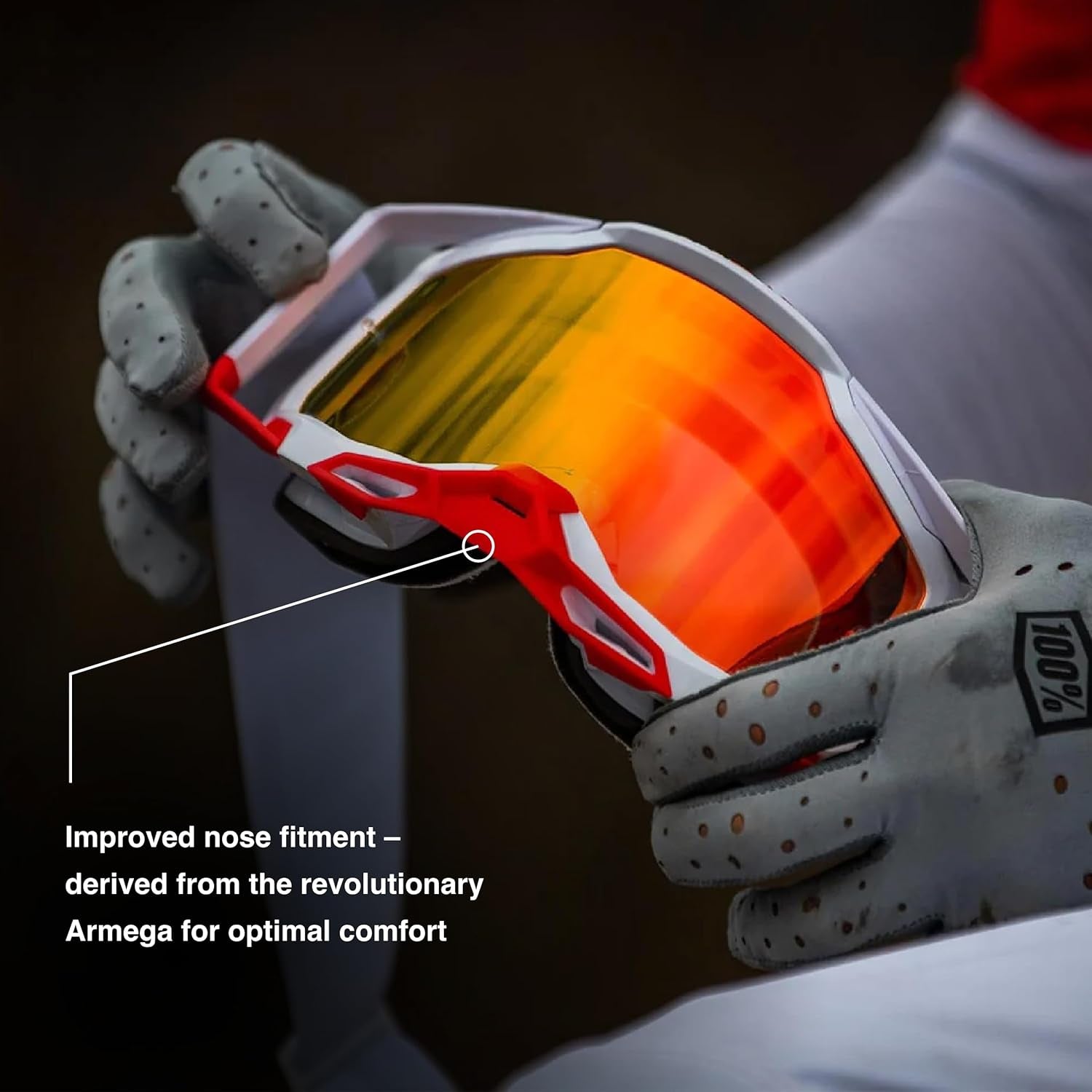 Accuri 2 Goggles - Eyewear for Motocross & Mountain Biking - Goggles for Dirt Bikes, Motorcycles & Bike Sports - Black, Mirror Silver Lens