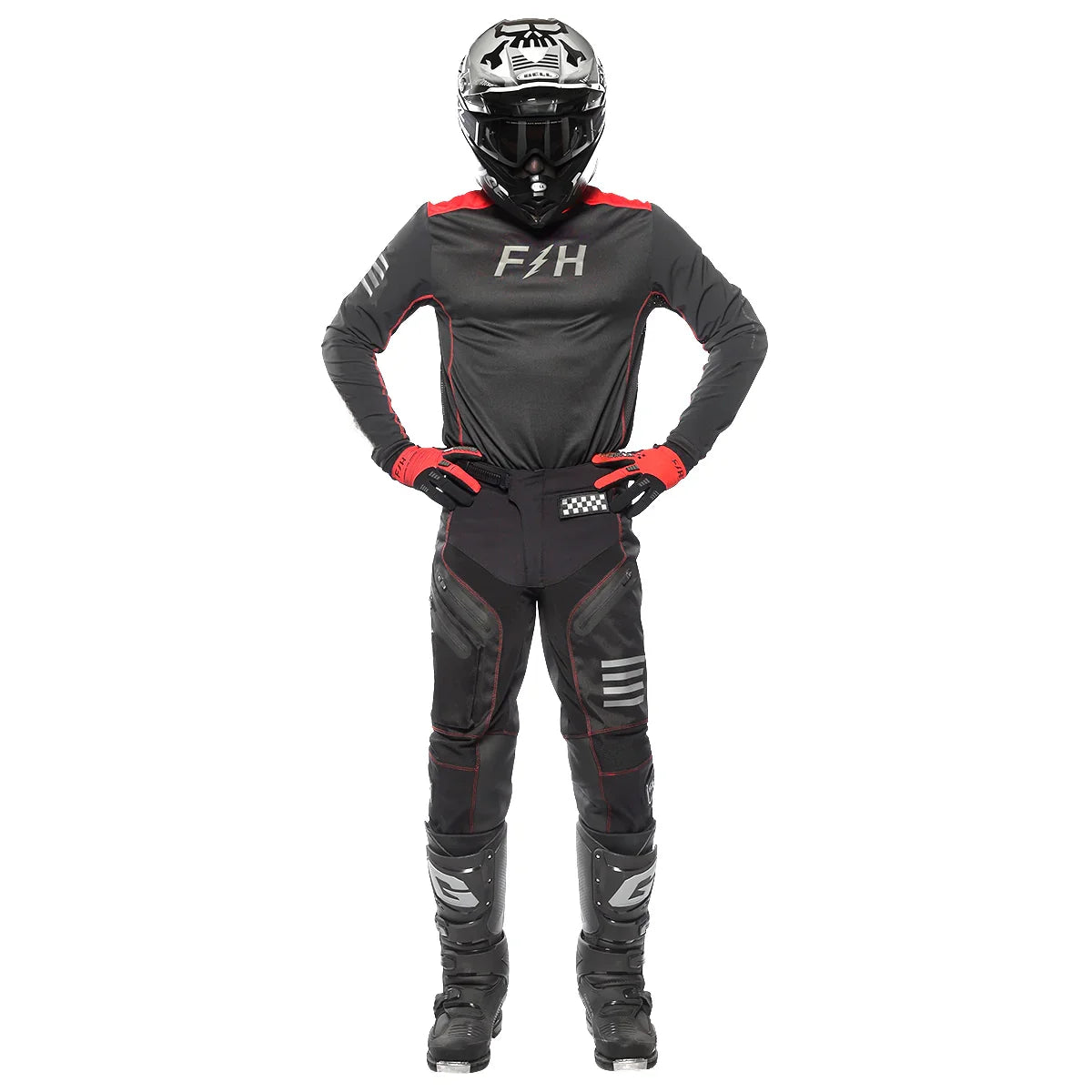 2025 Fh Moto Suit Motocross Gear Set  off Road Jersey Set with Pocket Dirt Bike Jersey and Pants MX Racing Clothing