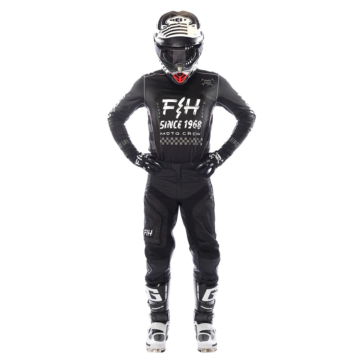 2025 Fh Moto Suit Motocross Gear Set  off Road Jersey Set with Pocket Dirt Bike Jersey and Pants MX Racing Clothing