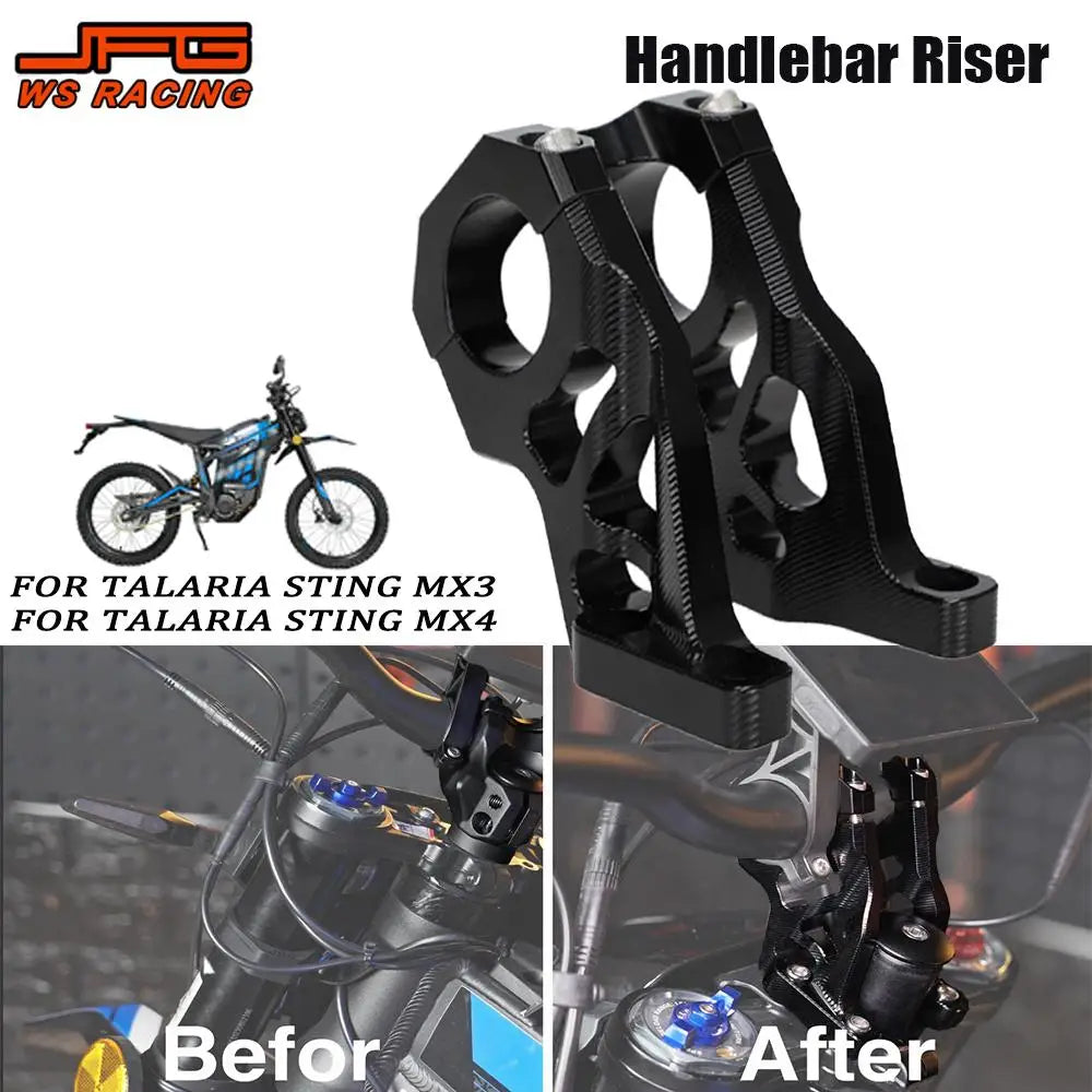 For Talaria Handle Bar Riser Mount CNC Handlebar Bracket Aluminum for Talaria Sting MX3 MX4 MX5 Electric Bike Motorcycle