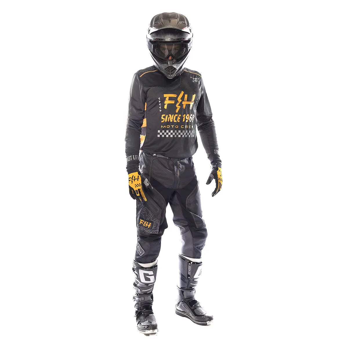 2025 Fh Moto Suit Motocross Gear Set  off Road Jersey Set with Pocket Dirt Bike Jersey and Pants MX Racing Clothing
