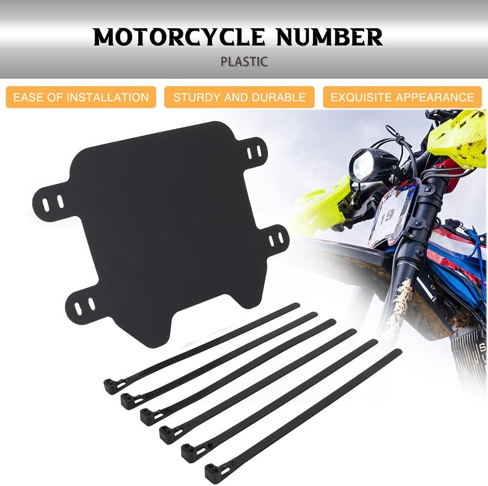 Motorcycle Number Plate Front License Plate for Surron Sur Ron LBX Talaria Sting MX3/R MX4 MX5 Talaria XXX Super73 MX350 MX650 E-Ride Pro SR S SS 2.0 3.0 X260 X160 Electric Dirt Bike