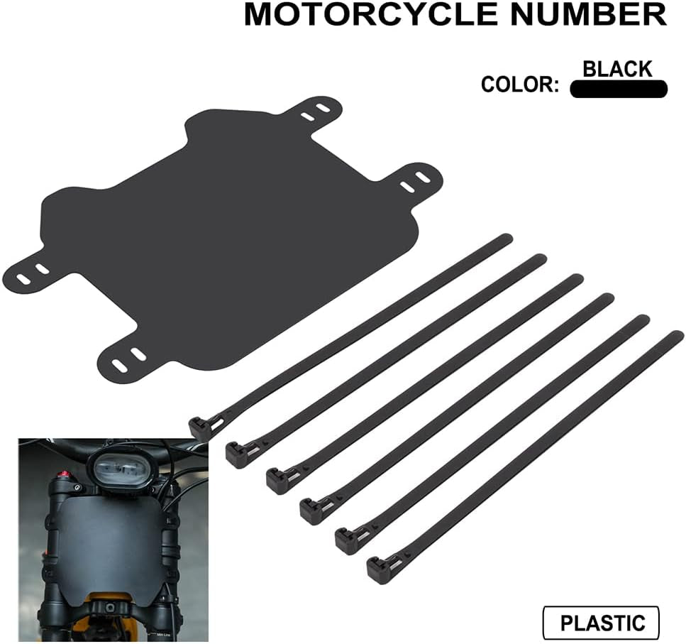 Motorcycle Number Plate Front License Plate for Surron Sur Ron LBX Talaria Sting MX3/R MX4 MX5 Talaria XXX Super73 MX350 MX650 E-Ride Pro SR S SS 2.0 3.0 X260 X160 Electric Dirt Bike