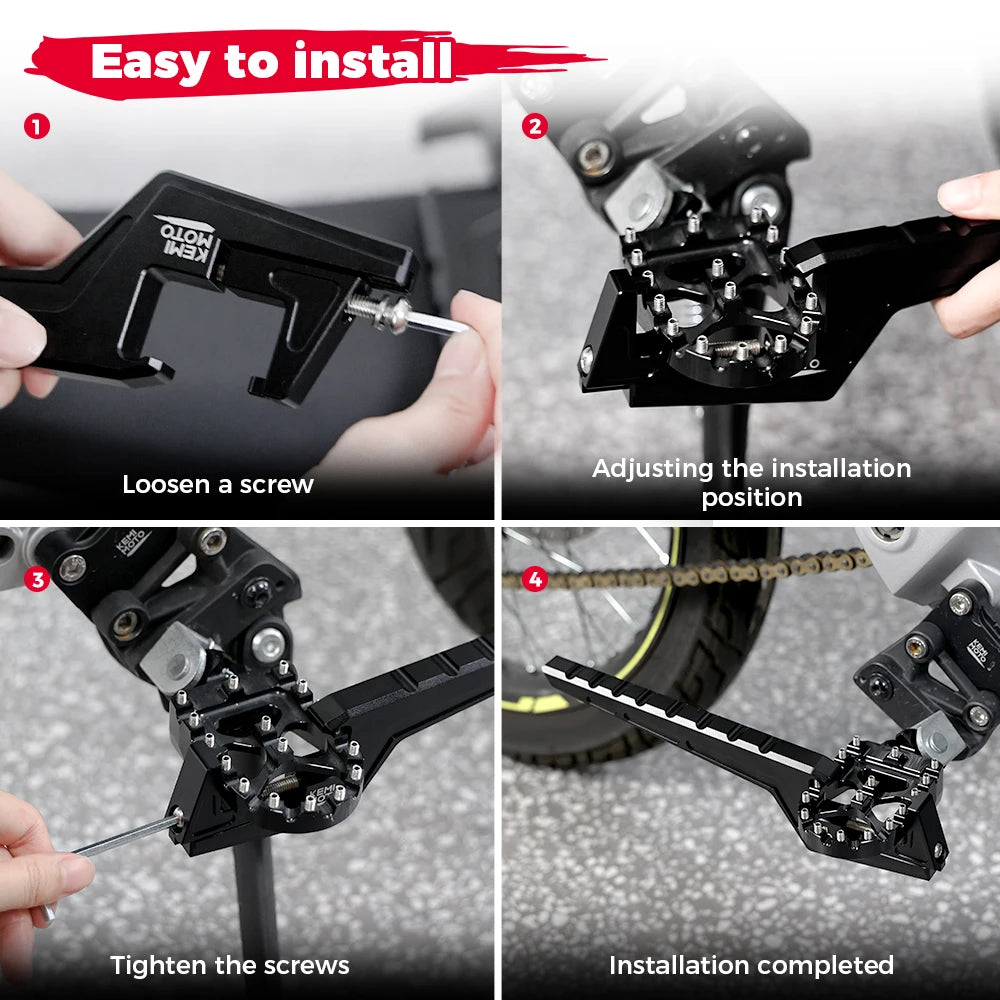 For Surron Passenger Foot Peg Extensions Extended Footpegs Motocross Bike Dirt Bike Off-Road Accessories for Segway X160 X260